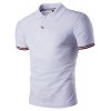 PAUL JONES Men's Casual Regular-Fit Golf Polo Shirt PJ0134 - 半袖シャツ・ブラウス - $6.99  ~ ¥787