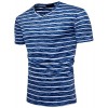 PAUL JONES Men's V Neck Summer Stripe Print T-Shirt Tops - Shirts - $20.99 