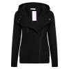PEATAO Fashion side zipper hoodie for women long sleeve sweatshirt jacket - Outerwear - $35.99 