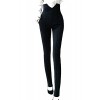 PEATAO Women Skinny Pencil Pants, Fashion Long High Waist Stretch Slim Straight Fit Elastic Pants Trousers (Black) - Pants - $14.99 