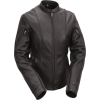 PERFECT STRANGER WOMENS BLACK LEATHER MOTO JACKET - Jacket - coats - $217.00 