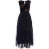 PERO embroidered tulle and velvet dress - Платья - 