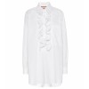 PLAN C Ruffled cotton blouse - Košulje - duge - 