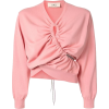 PORTS 1961 ruched detail sweatshirt - Camisa - longa - 