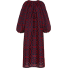 PRABAL GURUNG dark red voile dress - ワンピース・ドレス - 