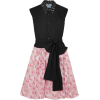 PRADA Cotton-poplin and metallic brocade - sukienki - 