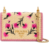 PRADA floral-embroidered crossbody bag - ハンドバッグ - 
