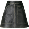 PRADA A-line leather mini skirt - Saias - 