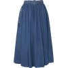 PRADA Belted printed denim midi skirt - Saias - 