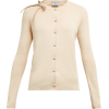 PRADA  Bow-embellished silk-jersey cardi - Cardigan - 