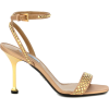 PRADA Embellished satin sandals - Sandale - 