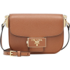 PRADA Emblème Small leather shoulder bag - 女士无带提包 - 