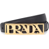 PRADA Leather logo belt - Cinturones - 