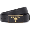 PRADA Leather logo plaque belt - ベルト - 