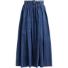 PRADA  Logo-printed denim midi-skirt - Faldas - 