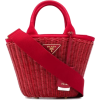PRADA Middolino woven basket bag - Poštarske torbe - 
