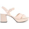 PRADA Patent leather plateau sandals - Sandale - 