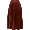 PRADA Pleated leather midi skirt - Spudnice - 