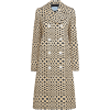 PRADA argyle pattern double-breasted coa - Jacket - coats - 