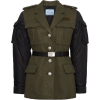 PRADA black & green military jacket - Jacket - coats - 