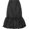 PRADA black satin skirt - Krila - 