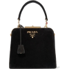 PRADA black velvet bag - Bolsas pequenas - 