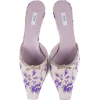 PRADA floral opaline mules - Классическая обувь - 