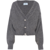 PRADA grey cardigan - Swetry na guziki - 