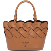 PRADA large woven motif leather tote bag - Сумочки - 