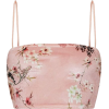 PRADA pink floral cropped top - 半袖衫/女式衬衫 - 