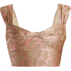 PRADA pink metallic jacquard top - Camicie (corte) - 