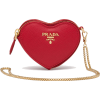 PRADA red heart shaped bag - ハンドバッグ - 