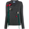 PRADA rose appliqué jumper - Hemden - lang - 