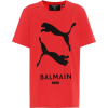 PUMA x Balmain printed cotton T-shirt - Майки - короткие - 