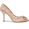 PUMP IN TAORMINA LACE WITH CRYSTALS - Classic shoes & Pumps - 