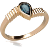 PUREZZA BLUE PEAR SAPPHIRE RING - Rings - $2,832.00  ~ £2,152.35