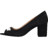 PURRPLE CLOUDS Black peep toe block heel - Classic shoes & Pumps - $73.00  ~ £55.48