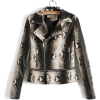 PU leather jacket Snake - Jacket - coats - 