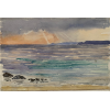 Painting Sunset onto Blue Sea 1900s - Items - 