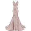 Pale Purple Gown - sukienki - 