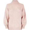 Pale pink oversized sweater - Pullovers - 