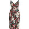 Pamella Roland Floral Brocade Strapless - sukienki - 