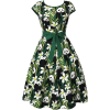 Panda Print Self Tie Waist Dress - Dresses - $43.00  ~ £32.68