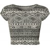 PaperMoon Women's Print Cap Sleeve Crop Top - Shirts - $0.10 