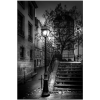 Paris night light street stairway - Uncategorized - 