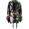 Parosh black floral kimono - Jacket - coats - $437.00 