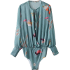 Pasa Boho Casual Floral Romper - Long sleeves shirts - $32.90 