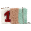 Pastel Shearling Patch clutch bag - Hand bag - 