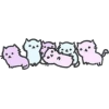 Pastel cat pins - Other jewelry - 