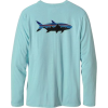 Patagonia Graphic Technical Fish Tee - Long Sleeve - Men's Tarpon Fitz Roy Modern Blue - 長袖シャツ・ブラウス - $29.99  ~ ¥3,375